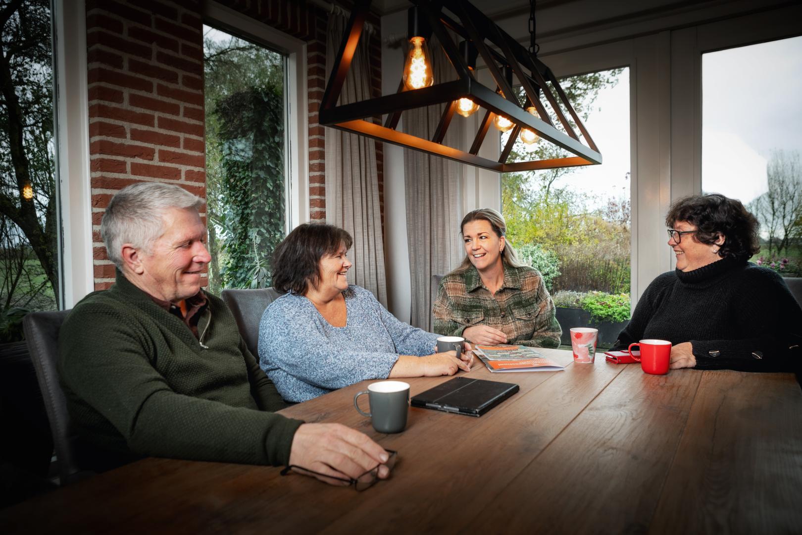 Familiegesprek met casemanager dementie